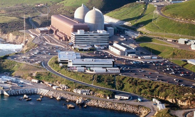 The Diablo Canyon nuclear power plant